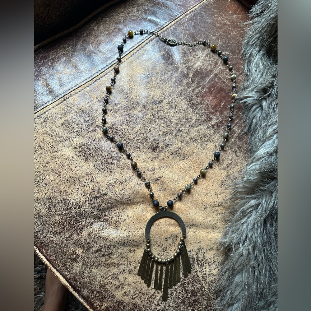 Beaded Statement Necklace - image 4